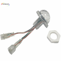 ISTAR Roue à lanternes LED RGB 24V Extérieur Étanche Amusement 35mm 9pcs SMD Pixel UCS2903 Bulbble Diamond-shell LED Light