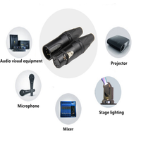 Connecteur XLR mâle 3 broches en gros avec capuchon codé par couleur (6 couleurs) pour microphone, table de mixage audio, studio d'enregistrement, sonorisation en direct et scène