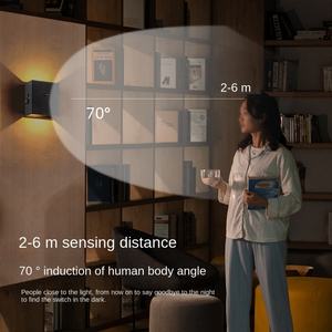 Applique Murale LED Moderne et Simple, Éclairage Haut et Bas, Design Cube, Luminaire Extérieur Décoratif, Rechargeable avec Capteur, pour Chambre Intérieure, à Batterie - Product Image 4