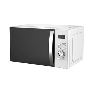 Parrilla retro portátil de 20L, horno <span class=keywords><strong>microondas</strong></span> plateado <span class=keywords><strong>con</strong></span> 5 niveles de potencia, Control mecánico de calefacción de alimentos - Product Image 5
