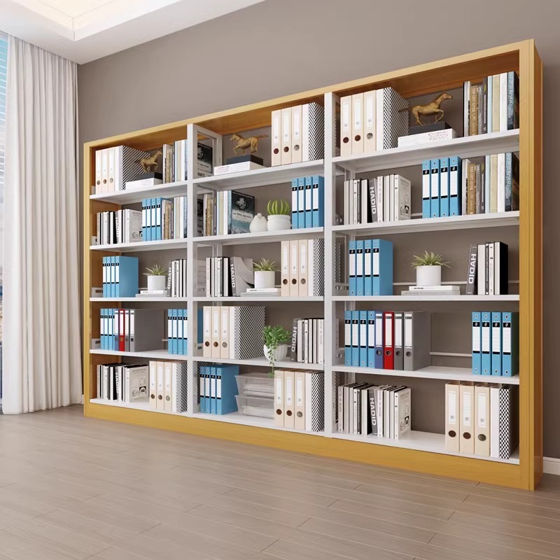 5 Tier Woodgrain Bookcase School Library