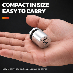 Jinta Iron &amp; Steel Cylindrical Disc Brake <strong>Lock</strong> Key Foldable Waterproof Lightweight Portable for Bicycle Motorcycle E-scooter - Product Image 5