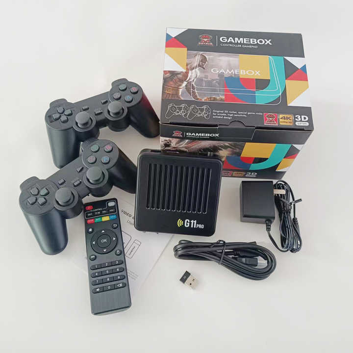 GAMEBOX G11 64GB Retro Game Console with 2 Wireless Gamepads