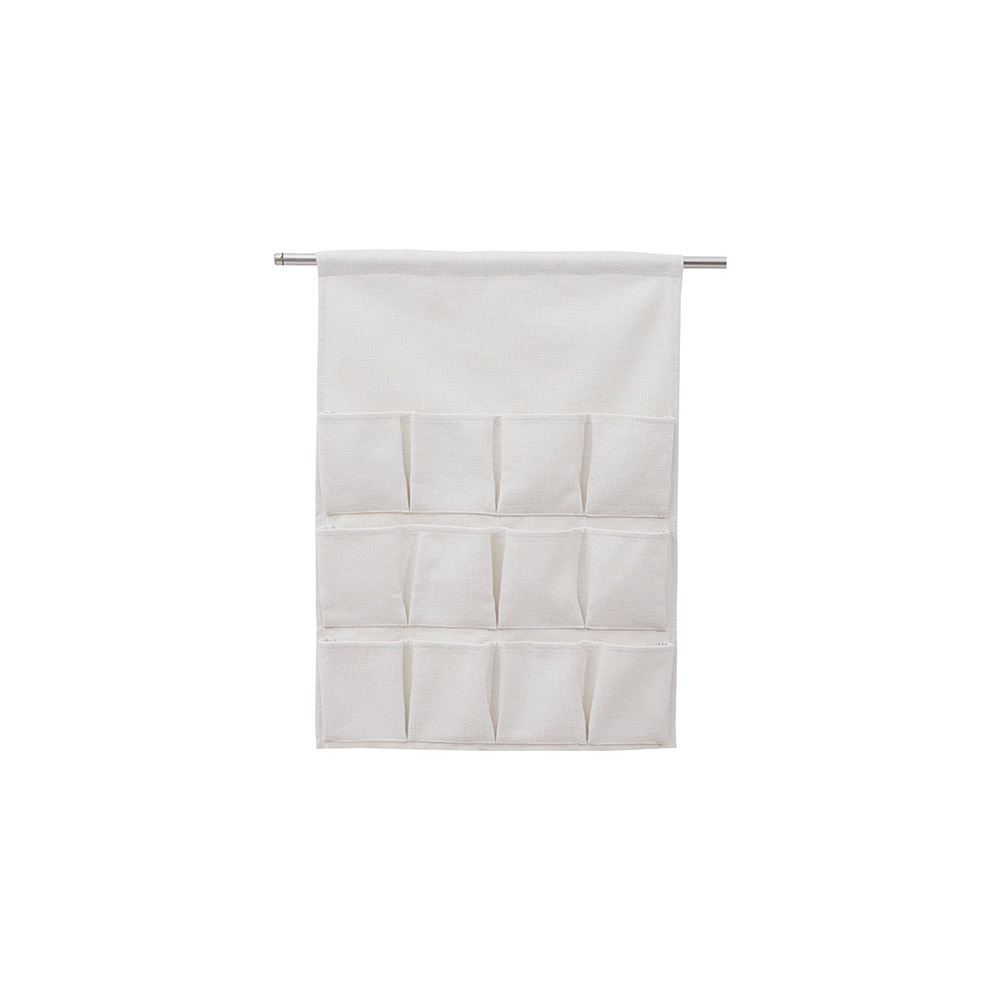 12 pockets with wood