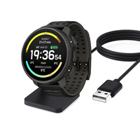 Support de charge magnétique rapide et sûr 2 en 1 noir pour montre connectée Suunto 9 Peak Pro/9 Peak