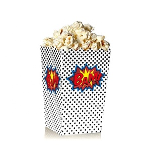 Contenedor <span class=keywords><strong>de</strong></span> cartón blanco para dulces, cajas <span class=keywords><strong>de</strong></span> palomitas <span class=keywords><strong>de</strong></span> maíz para fiesta <span class=keywords><strong>de</strong></span> cumpleaños, fiestas temáticas, películas y noches Carnavales - Product Image 5