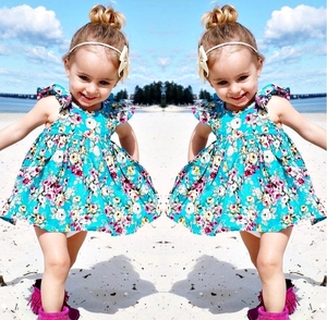 Vêtements pour enfants en gros : Ensembles de vêtements d'été pour bébés et petites filles, robes florales de créateur pour enfants - Product Image 6