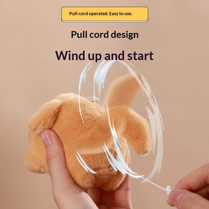 Le Ji Er, adorable chiot en peluche qui tire sur la corde et aboie, en coton PP, pour enfants (4-6 ans), jouet en peluche, pendentif <span class=keywords><strong>de</strong></span> sac, cadeau d'anniversaire - Product Image 2