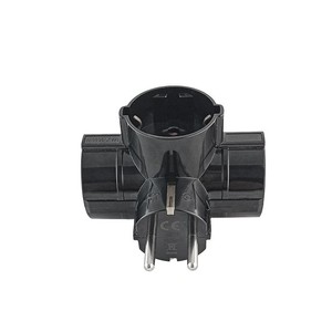 Triple Schuko <b>Plug</b> 16A 3680W Max Power <b>Adapter</b> for Travel Use - Product Image 1