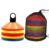 Groothandel plastic schijfmarkeringskegels, platte snelheids- en behendigheidstrainingkegels voor voetbal, basketbal en andere sporten.
