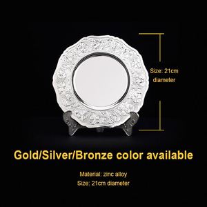 Standing and Wall Hanging,Big Custom <b>Engraved</b> Antique Nickle Gold Award Metal Decorative Memorial <b>Plaque</b>/ - Product Image 5
