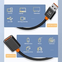 Câble d'extension USB 3.0 pour téléphone portable, ordinateur, clé USB, souris, clavier - Charge rapide et transfert de données