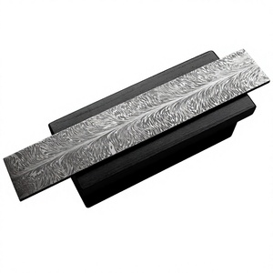 Cuchillos de Acero de Damasco con Patrón de Pluma, Mosaico de Damasco, Forjados a Mano, Hojas de Damasco en Blanco, OEM/ODM Personalizables, Industriales - Product Image 1