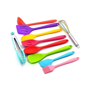 Colorful 10-Piece <b>Silicone</b> Kitchenware Set Non-Stick Pot with Environmental Protection Cooking Shovel <b>Tool</b> Utensils - Product Image 3