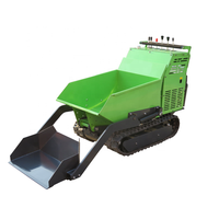 Chinesischer Gelände-Hydrauliksystem-Transporter Lkw mit Selbstladung, 500kg Ketten-Diesel-Minidumper