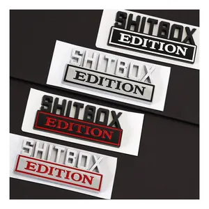 Abs Shitbox Editie Chroom Auto Sticker Badge Embleem Auto Logo Embleem