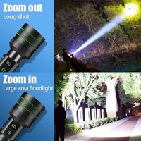 Lampes de poche LED haute puissance 1000000LM, lampe de poche rechargeable par USB, lumière forte, lanterne, lampe de poche pour le camping, la pêche
