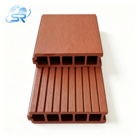 Plancher extérieur en composite bois-plastique WPC à emboîtement 156 mm 25 mm pour patio, jardin, bord de piscine