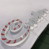Enseigne LED personnalisée en acrylique avec télécommande, enseigne commerciale rétroéclairée, accents dorés, pour bâtiments, bureaux, usage domestique, étanche IP65