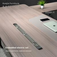 Bureau de direction moderne, simple et élégant en bois pour PDG, président, directeur général et cadre supérieur