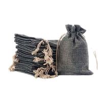 Sacs pochettes à cordon cadeau en lin petits bijoux de haute qualité