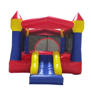 Custom Bouncy Castle Airsoft Mini Opblaasbare Uitsmijter En Glijbanen Voor Kinderen