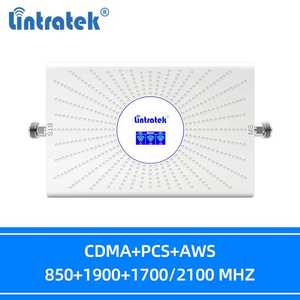 Lintratek ba băng tần điện thoại di động tăng cường tín hiệu 850 1700 1900MHz Mạng di động 2G 3G 4G di động khuếch đại tín hiệu - Product Image 5