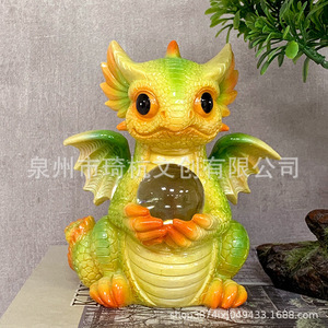 Light Up Dragon Figurine Colorful Resin Home Decor For Living Room <b>Bedroom</b> <b>Desk</b> Decoration - Product Image 3