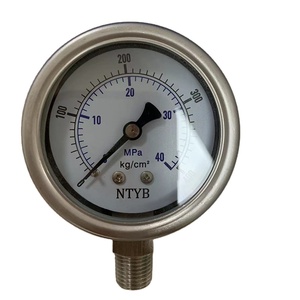 <strong>Hydraulic</strong> Water <strong>Pressure</strong> <strong>Gauge</strong> 0-100bar/1450psi - Glycerin Filled, Stainless Steel, 1/4" NPT, IP65 Rated - Product Image 6