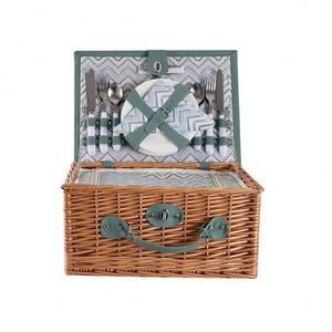 Paniers de pique-nique, glacières de pique-nique, paniers en osier, ensemble de sacs de rangement, panier de pique-nique de marque 4, panier de pique-nique en bois 2 - Product Image 6