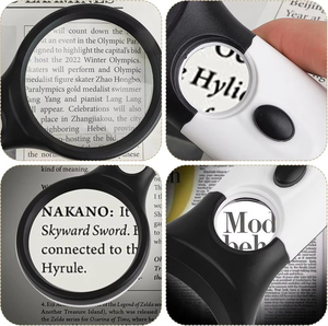Wholesale New Handheld 3-4X <b>Magnifying</b> Glass With 3 LED <b>Light</b> Reading Jewelry Inspection Tool - Product Image 2
