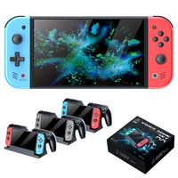 Console de jeu portable M20 Pro 7 pouces avec manettes sans fil, prend en charge les jeux classiques PSP/PS1, lecteur de jeux portable 64 Go/128 Go