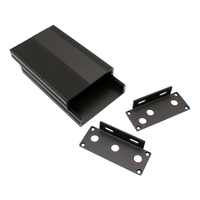 Al6063 Boîtier en aluminium extrudé 69x27mm boîtier de circuit imprimé électrique à corps divisé pour l'électronique et les instruments