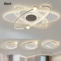 Plafonnier LED Moderne de Luxe en Acrylique Effet Ciel Étoilé, Intensité Variable, Contrôle par Télécommande et Application, pour Chambre, Salon, Salle à Manger