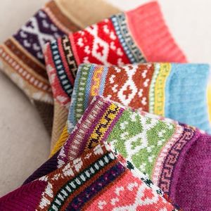<span class=keywords><strong>Chaussettes</strong></span> en <span class=keywords><strong>laine</strong></span> <span class=keywords><strong>pour</strong></span> femmes, 5 paires, <span class=keywords><strong>chaussettes</strong></span> chaudes d'hiver, tricot épais, <span class=keywords><strong>laine</strong></span> douce, <span class=keywords><strong>chaussettes</strong></span> décontractées vintage, cadeaux <span class=keywords><strong>pour</strong></span> femmes et hommes - Product Image 2