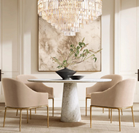 Chaise de salle à manger en acier inoxydable au design moderne et luxueux pour table à manger