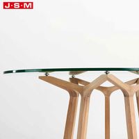 Luxus Nordic Modern Outdoor Rustikale Holz Massivholz Zimmer Runde Marmor 6-Sitzer Esstische Set