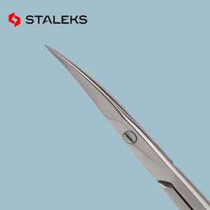 Staleks-tijeras de punta curvada para uñas, herramientas de acero inoxidable, de piel muerta, estilo europeo y ruso - Product Image 3