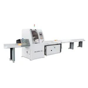 Madeira automatizado corte cnc pequena máquina serra moinho otimização automática corte transversal serra placa de madeira para paletes