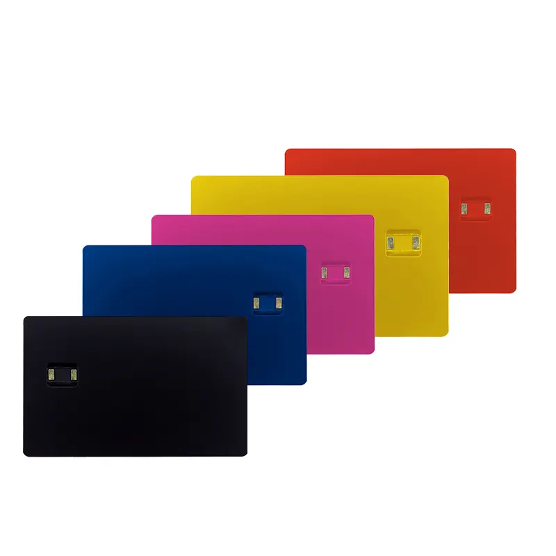Thẻ kinh doanh chip vàng đen liên hệ với RFID trống kinh doanh NFC kim loại Thẻ Thiết kế kim loại thẻ tín dụng kim loại RFID NFC liên hệ với con chip