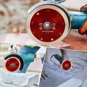 Lame de scie diamantée ultra-mince de 5 pouces, disque de coupe <span class=keywords><strong>pour</strong></span> carrelage en porcelaine <span class=keywords><strong>pour</strong></span> <span class=keywords><strong>meuleuse</strong></span> d'angle, coupe <span class=keywords><strong>pour</strong></span> carrelage en céramique et granit - Product Image 4