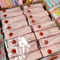 Jouet Squishy réaliste en forme de fraise rose, à remontée lente, doux et collant, anti-stress, cadeau fantaisie pour enfants, adultes et décoration de bureau