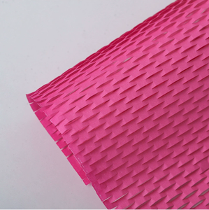Dark Pink Honeycomb <b>Paper</b> Recyclable Biodegradable Kraft <b>Paper</b> for Bouquet Wrapping-Thickened Grid <b>Pattern</b> Gift Packaging <b>Paper</b> - Product Image 1