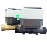 Medidor de Agua Ultrasónico Compacto de Latón con Múltiples Jets, Nuevo, IP68, Alta Relación R800, Digital Inteligente DN15-DN25, Control Remoto Inalámbrico