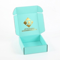 Boîte d'expédition en carton ondulé en papier kraft imprimé sur mesure avec gaufrage et laminage mat, écologique et biodégradable