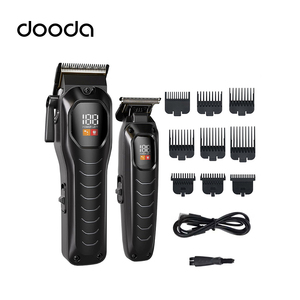 Set Professionale di <span class=keywords><strong>Tagliacapelli</strong></span> e Regolabarba Ricaricabile Senza Fili con Logo Personalizzato - Product Image 1