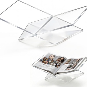 Soporte de Lectura de Acrílico Transparente, Expositor de Libros Abiertos para Revistas y Libros de Cocina - Product Image 4