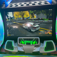 Machine d'arcade de course pour quatre joueurs Speed Street 2 pour parc d'attractions, écran Quad HD, 220V, sièges multicolores, divertissement