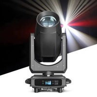 Projecteur LED 3-en-1 400W Beam Spot Wash à tête mobile avec zoom, prisme 4-38, 8-16 gobos, DMX512 pour scène, DJ, KTV, club