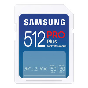 SAMSUNG SD <strong>Memory</strong> <strong>Card</strong> ProPlus V30/UHS-I <strong>for</strong> <strong>Cameras</strong> 4K Compatible Read Speed up to 180MB/s and Write Speed up to 130MB/s - Product Image 1